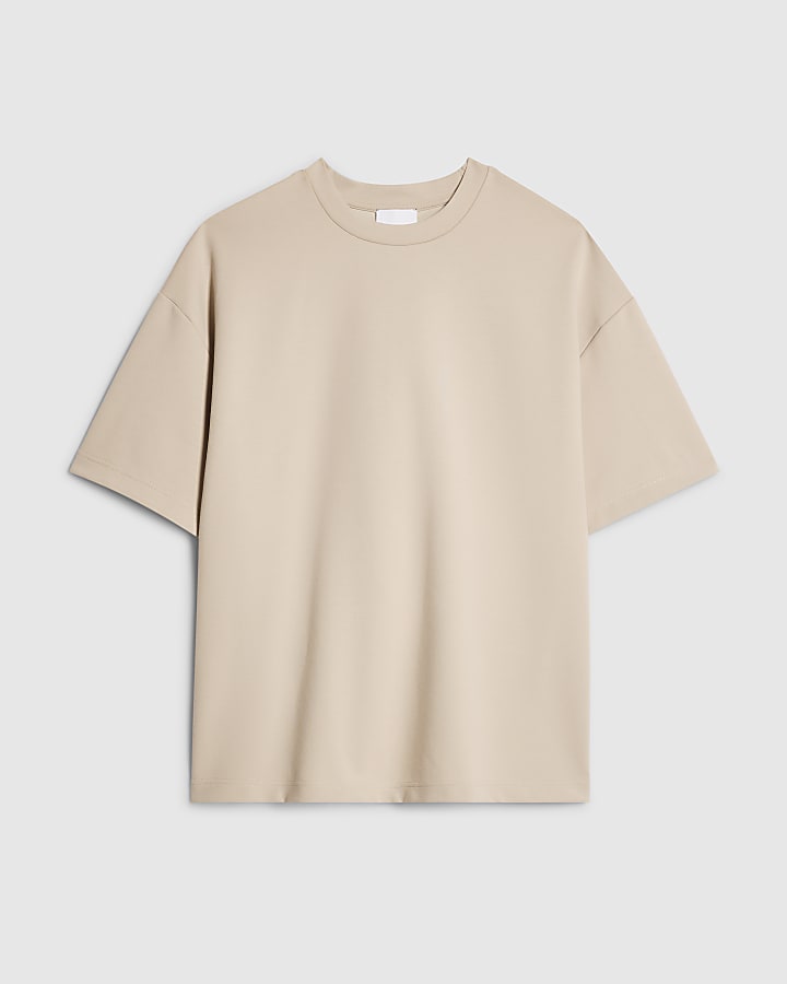 Beige RI Studio Boxy T-Shirt