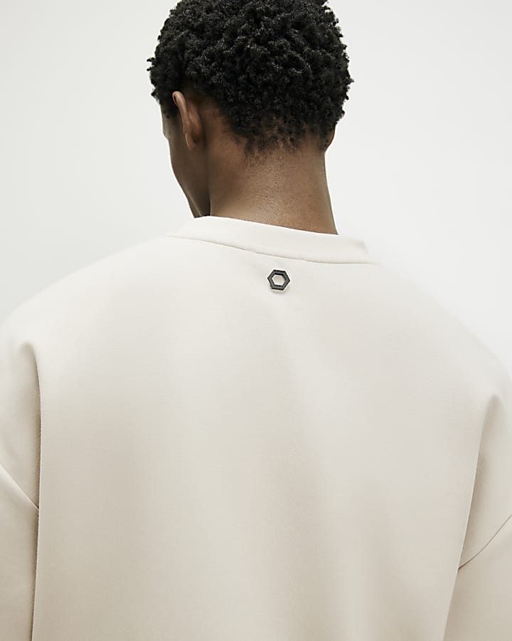 Beige RI Studio Boxy T-Shirt