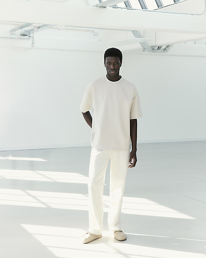 Beige RI Studio Boxy T-Shirt