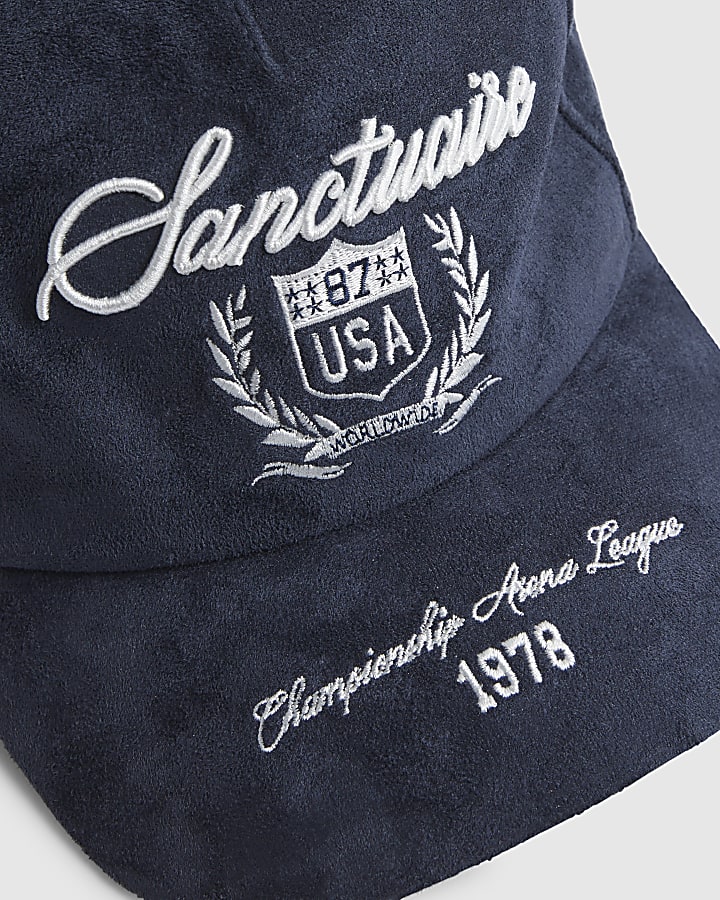 Navy Suede Sanctuaire USA Cap
