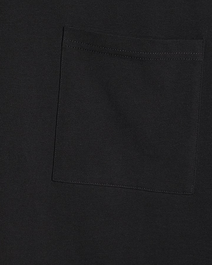 Black Oversized Fit Pocket T-Shirt