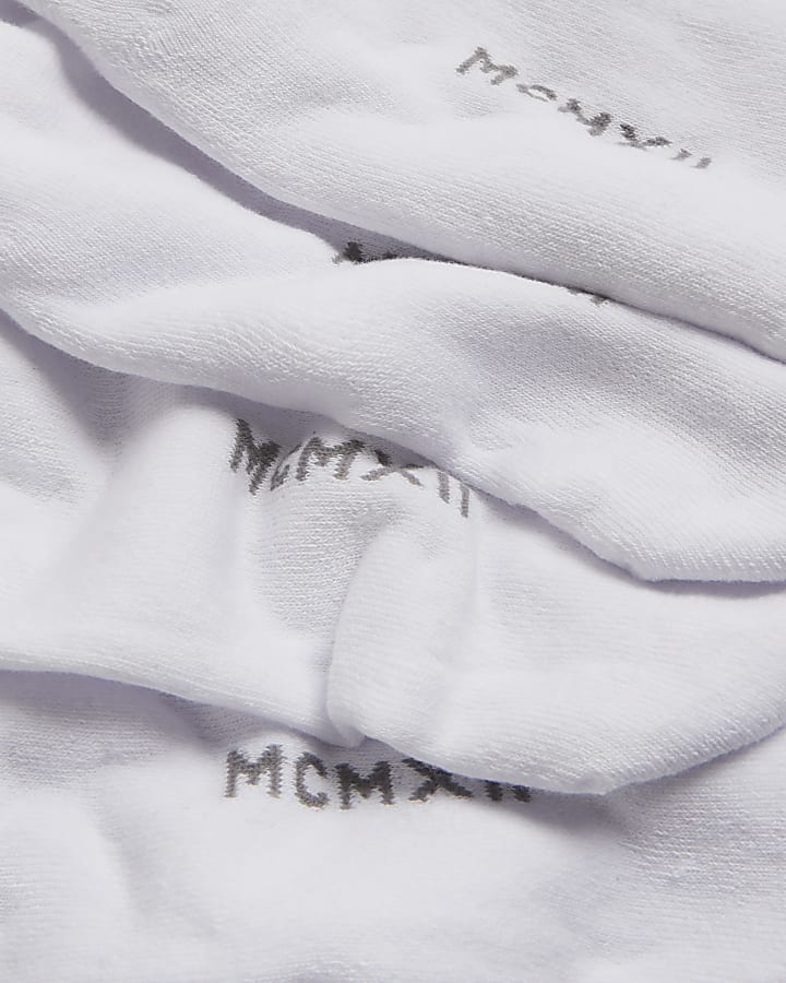 White Pack Of 5 Liner MCMXII Socks