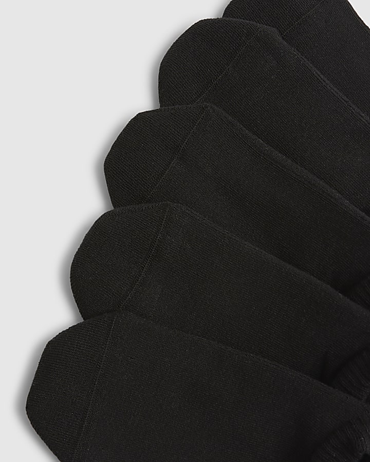 Black Liner Socks Pack Of 5 Socks