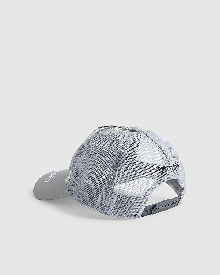 Grey Japanese Dragon Cap
