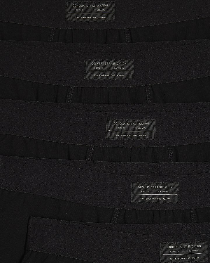 Black Woven Pack Of 5 Trunks
