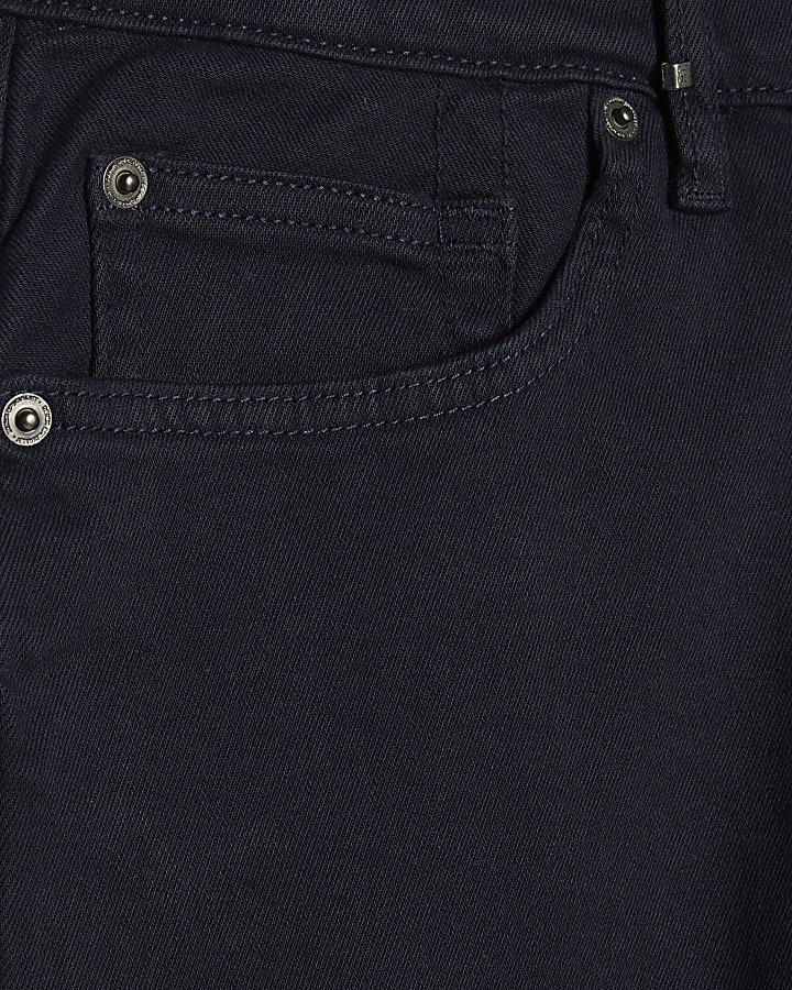 Navy Slim Fit Washed Jeans