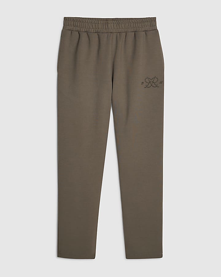 Khaki Slim Fit Interlock Monogram Joggers