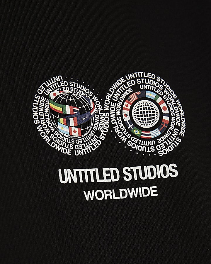 Black International Flag T-Shirt