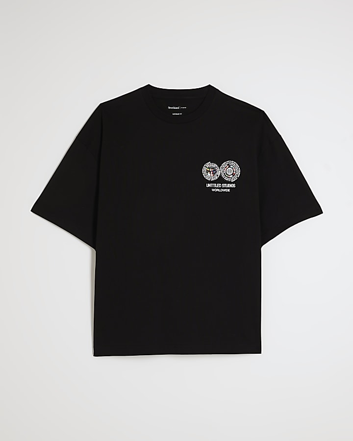 Black International Flag T-Shirt