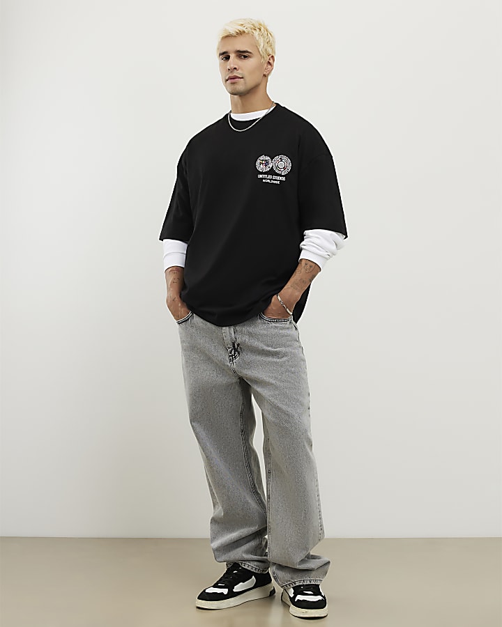 Black International Flag T-Shirt