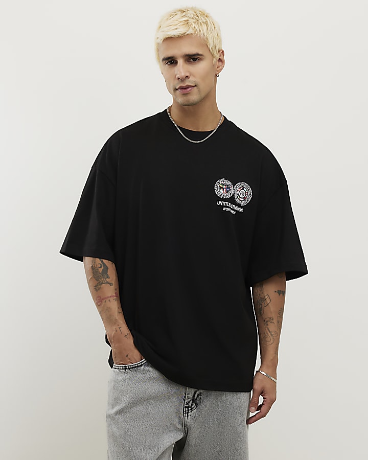 Black International Flag T-Shirt