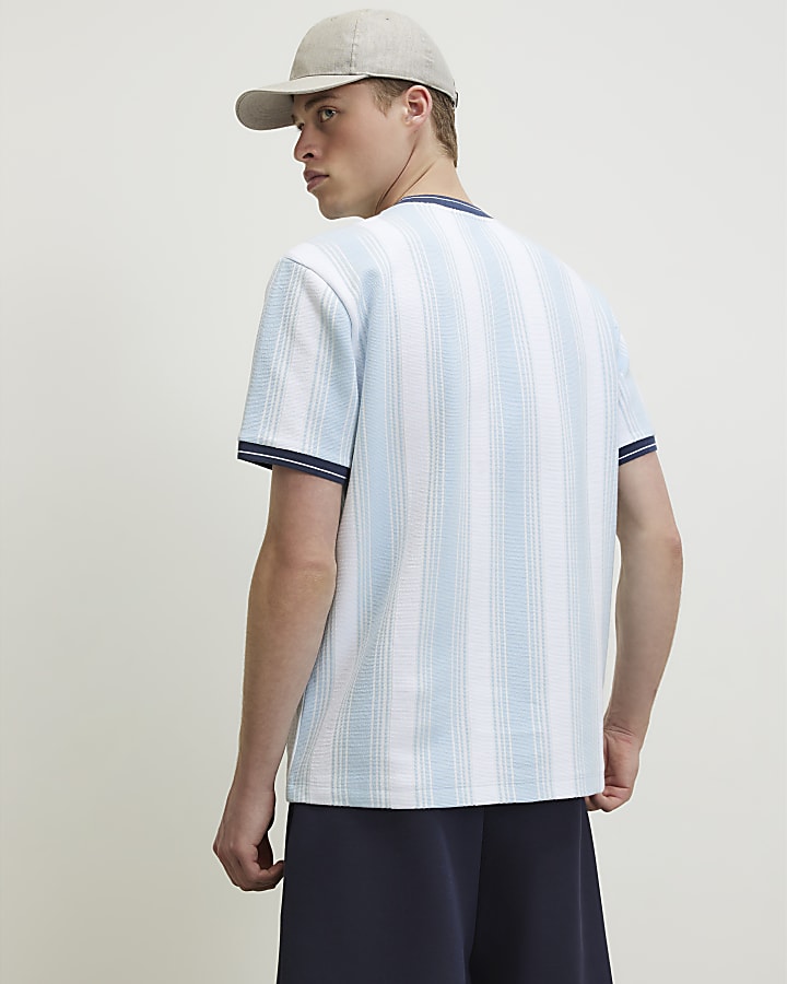 Blue Regular Fit Ame Saint Paris T-Shirt