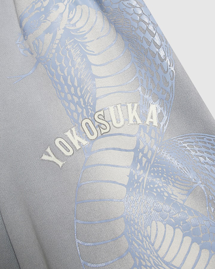 Blue Regular Fit Washed Yokosuka Shorts