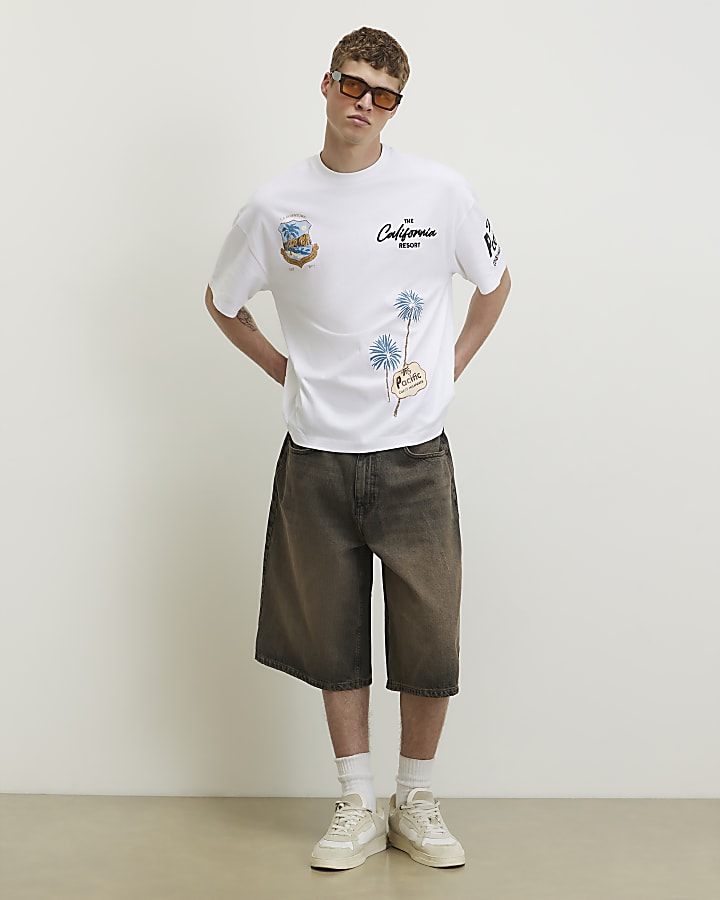 White Oversized Fit Boulevard T-Shirt