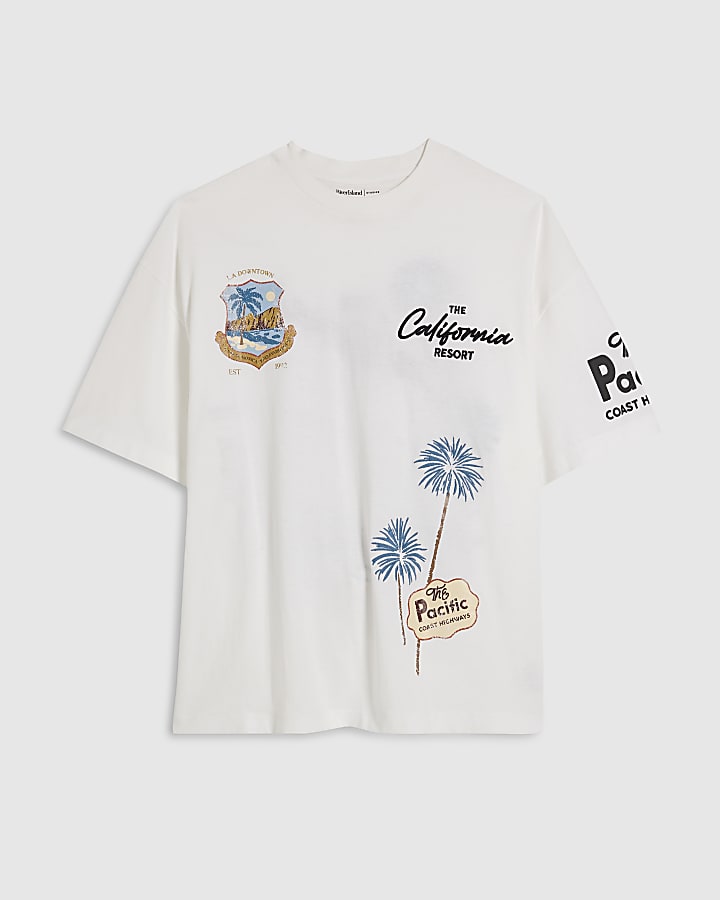 White Oversized Fit Boulevard T-Shirt