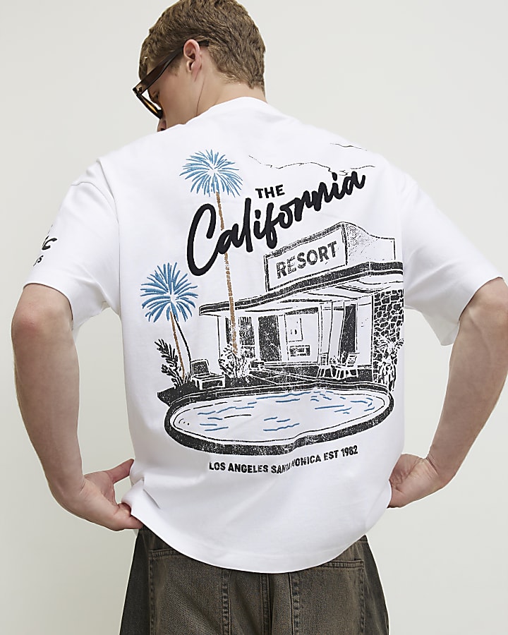 White Oversized Fit Boulevard T-Shirt