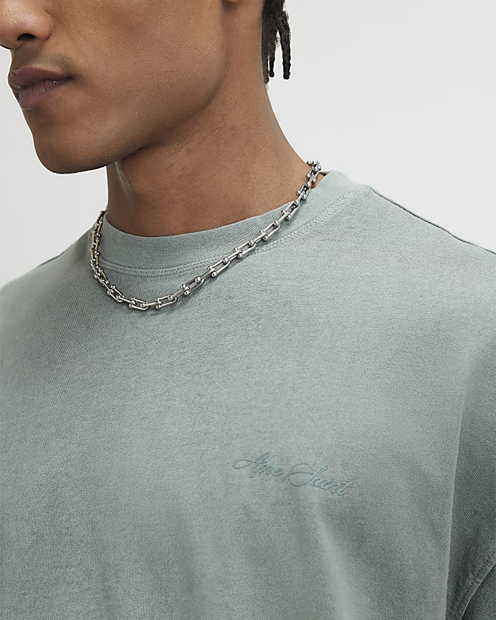 Green Oversized Fit  T-Shirt & Short Set