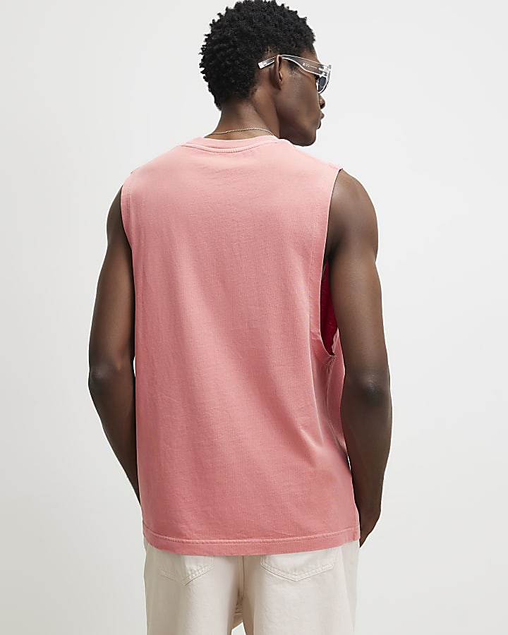Red Washed Laguna Turbo Tank Top