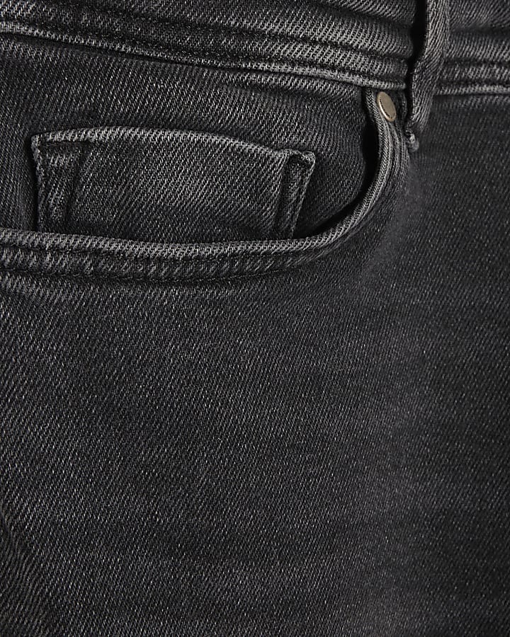 Black Super Skinny Rip Jeans