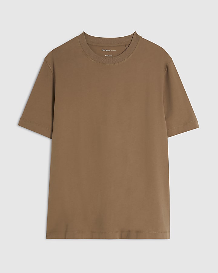 Brown Regular Fit T-Shirt