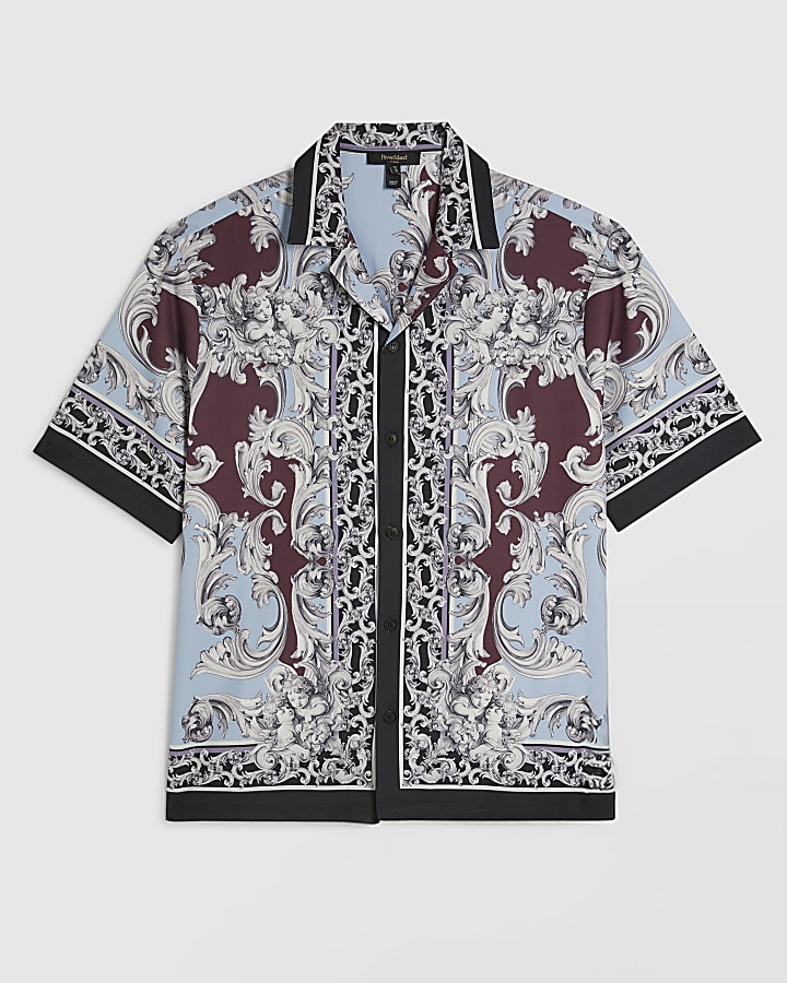 Red Short Sleeve Cherub Renaissance Shirt