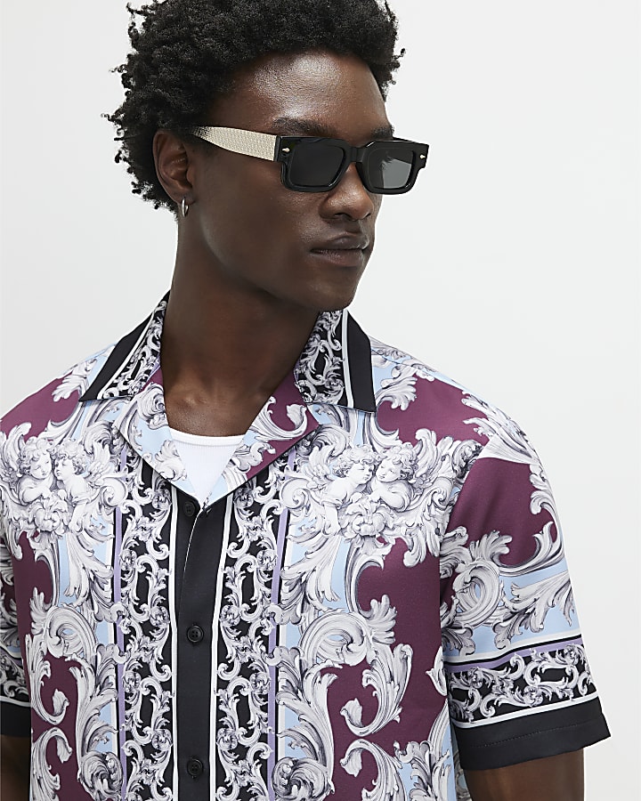 Red Short Sleeve Cherub Renaissance Shirt