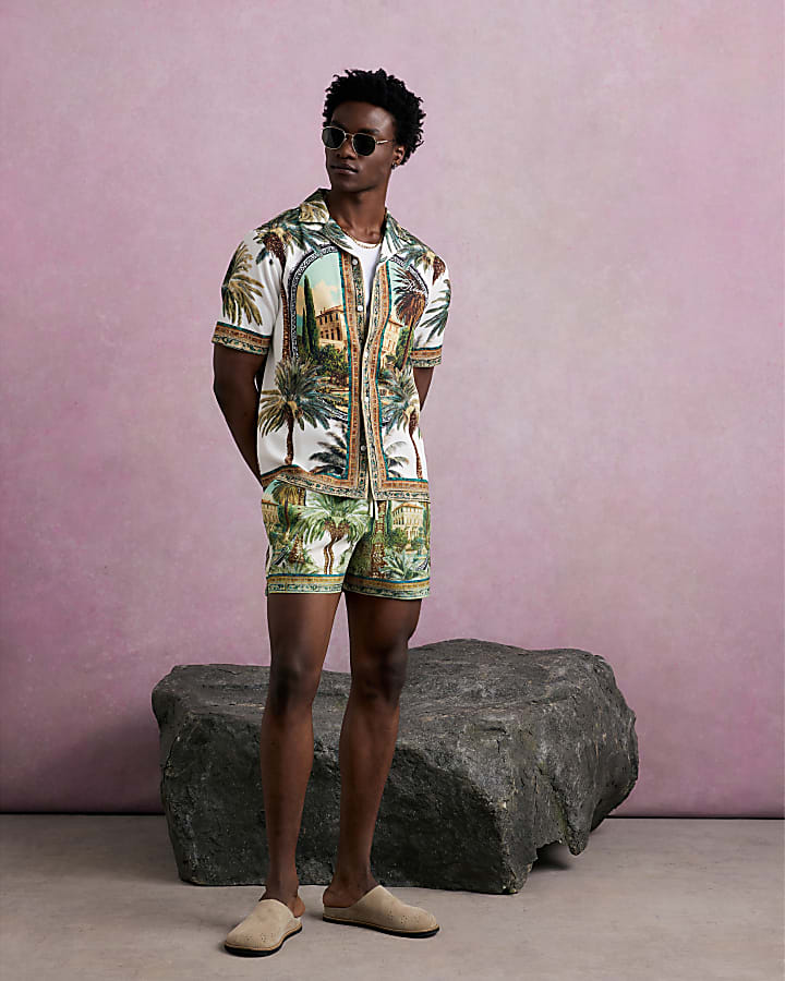 Green Riviera Palm Tree Shirt