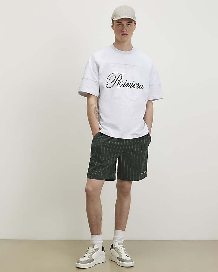 Grey Oversized Fit 78 Riviera T-Shirt