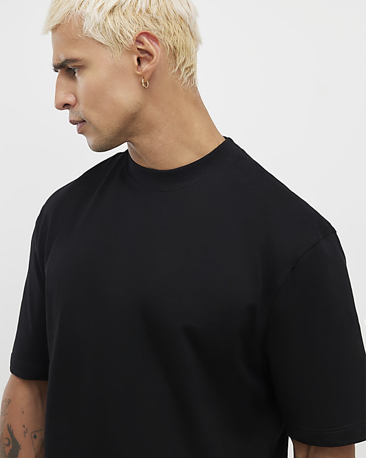 Black Regular Fit Pack Of 3 T-Shirts