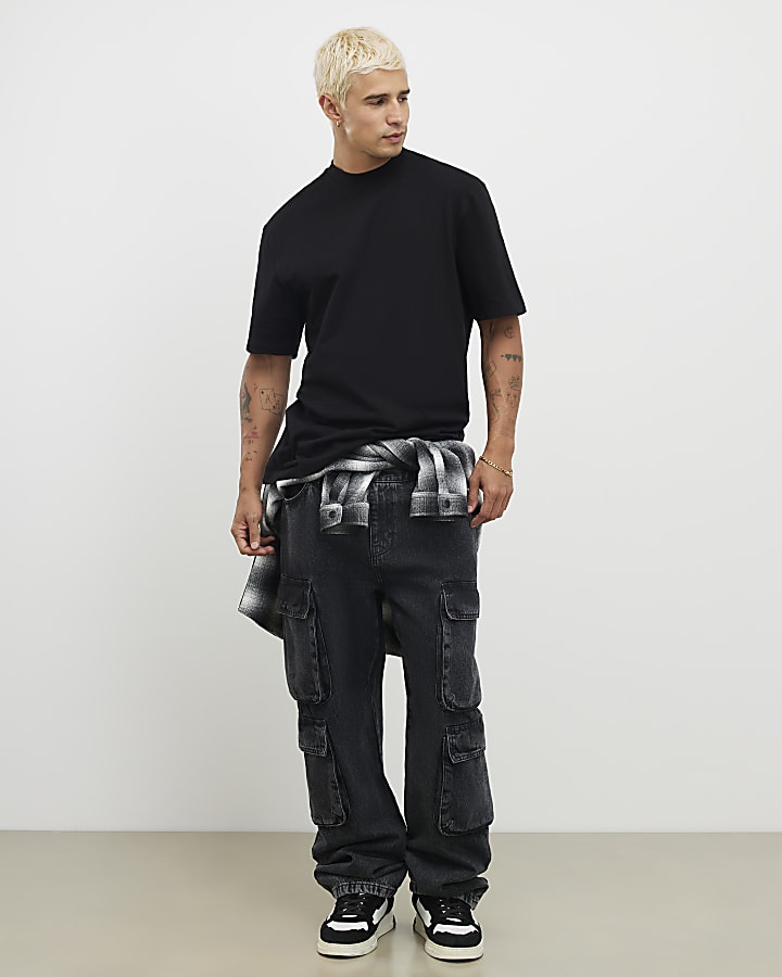 Black Regular Fit Pack Of 3 T-Shirts