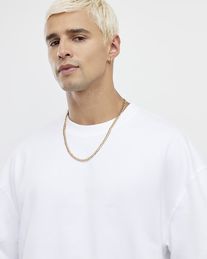 White Oversized Fit Pack Of 3 T-Shirts