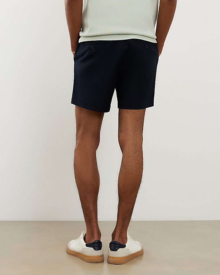 Navy Slim Fit Short Length Chino Shorts