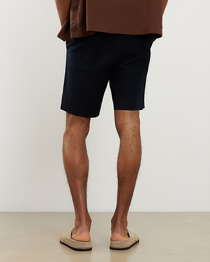 Navy Slim Fit  Chino Shorts