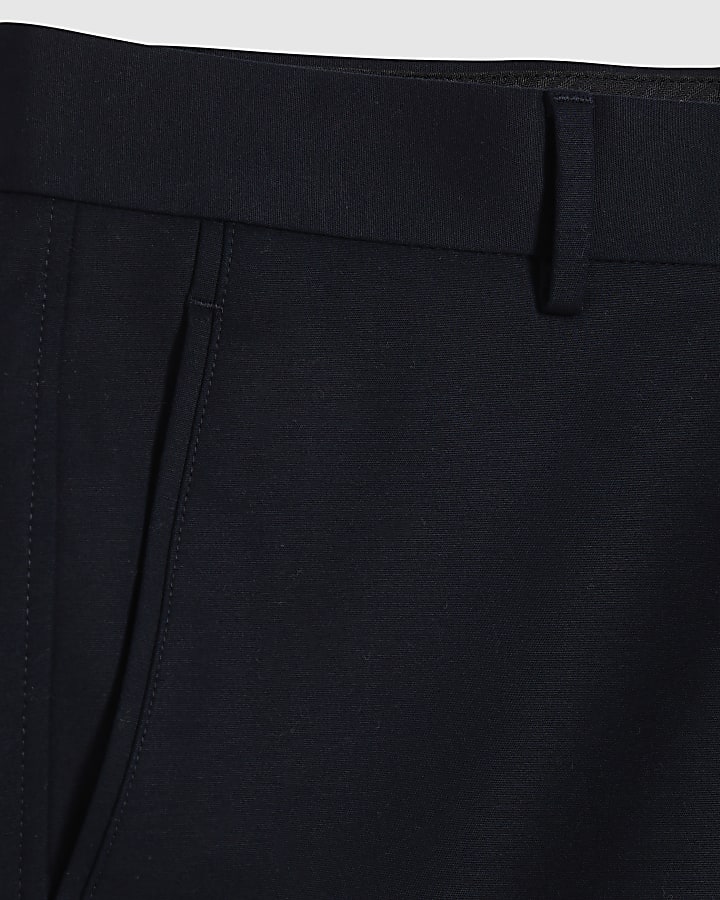 Navy Slim Fit  Chino Shorts