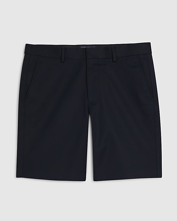 Navy Slim Fit  Chino Shorts