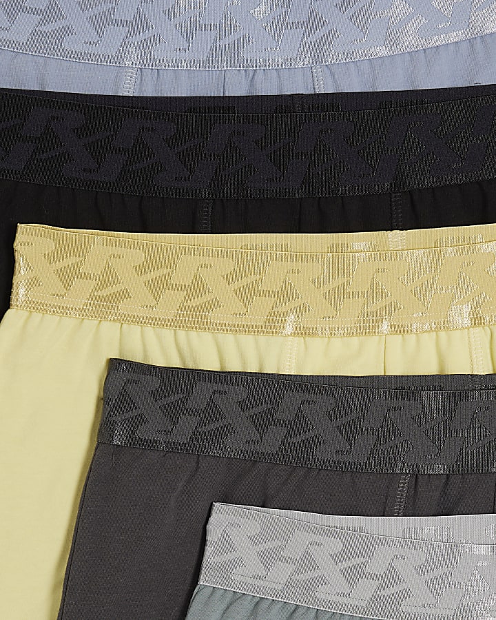 Grey RX Cotton Blend Pack Of 5 Trunks