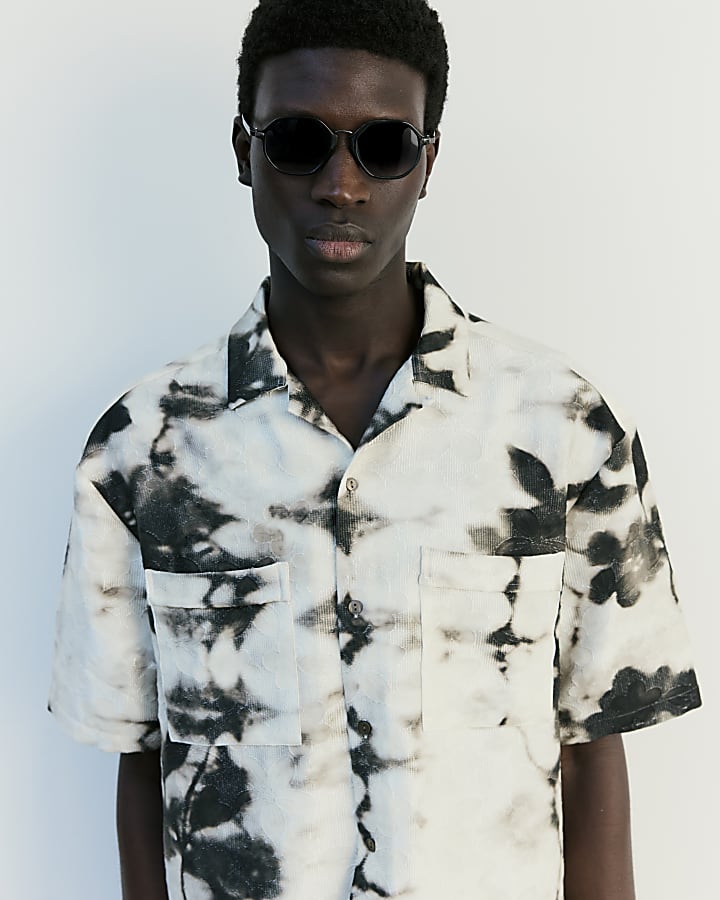 Black RI Studio Floral Shirt