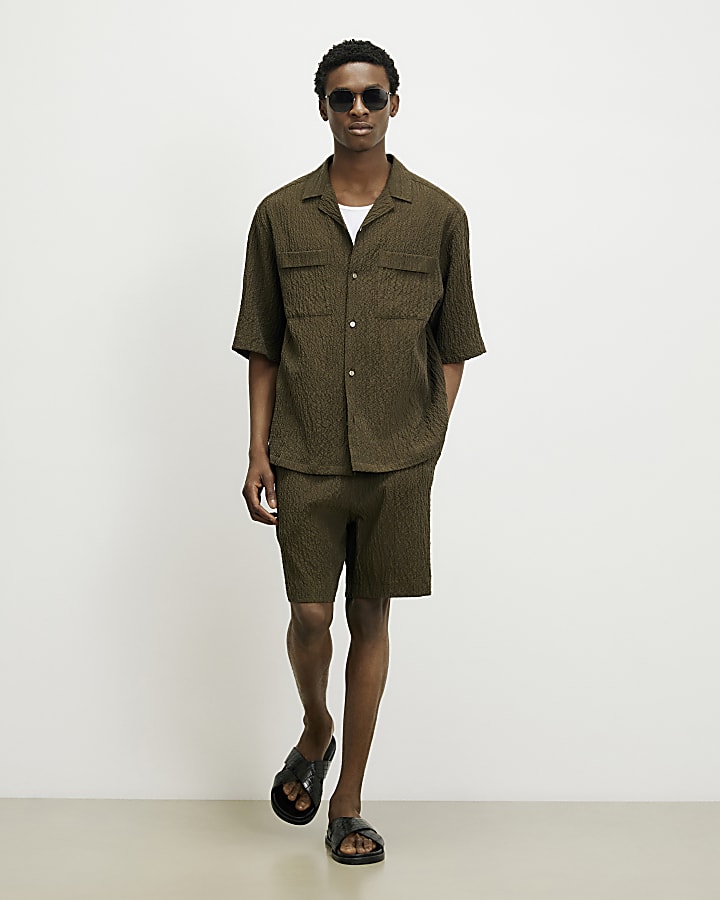 Khaki RI Studio Crinkle Shirt