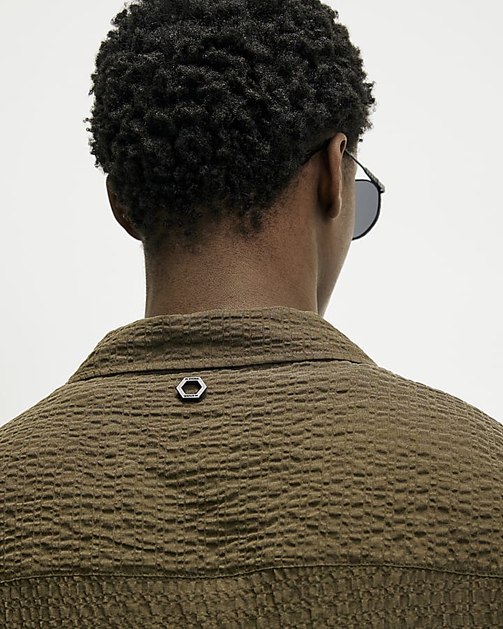 Khaki RI Studio Crinkle Shirt