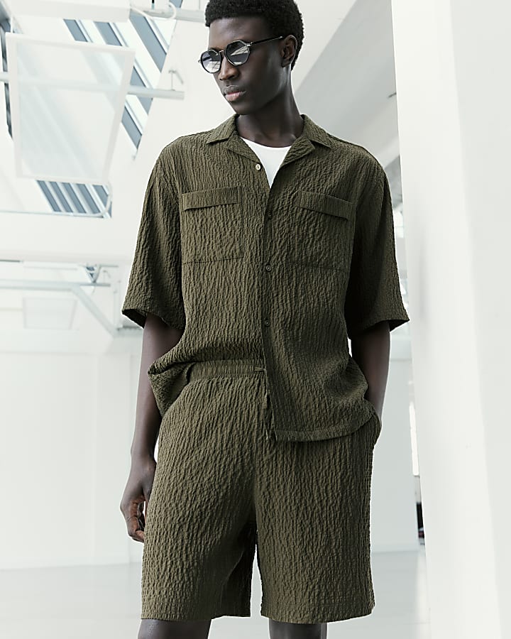 Khaki RI Studio Crinkle Shirt