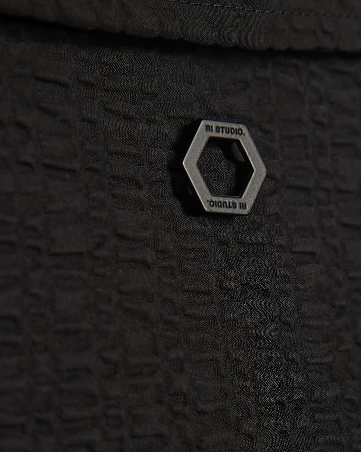 Black RI Studio Crinkle Shirt