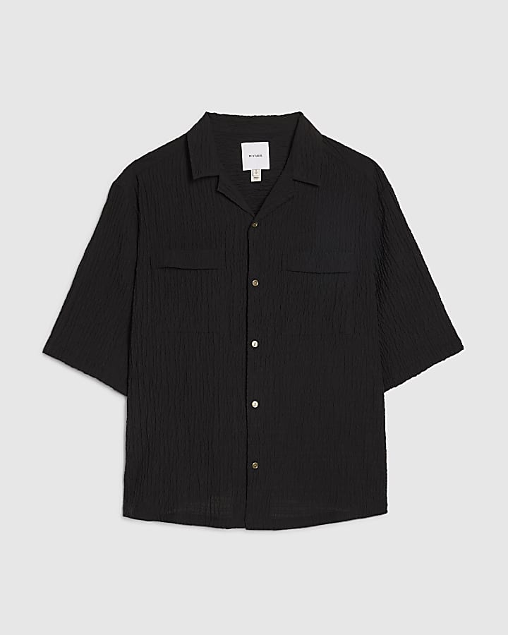 Black RI Studio Crinkle Shirt