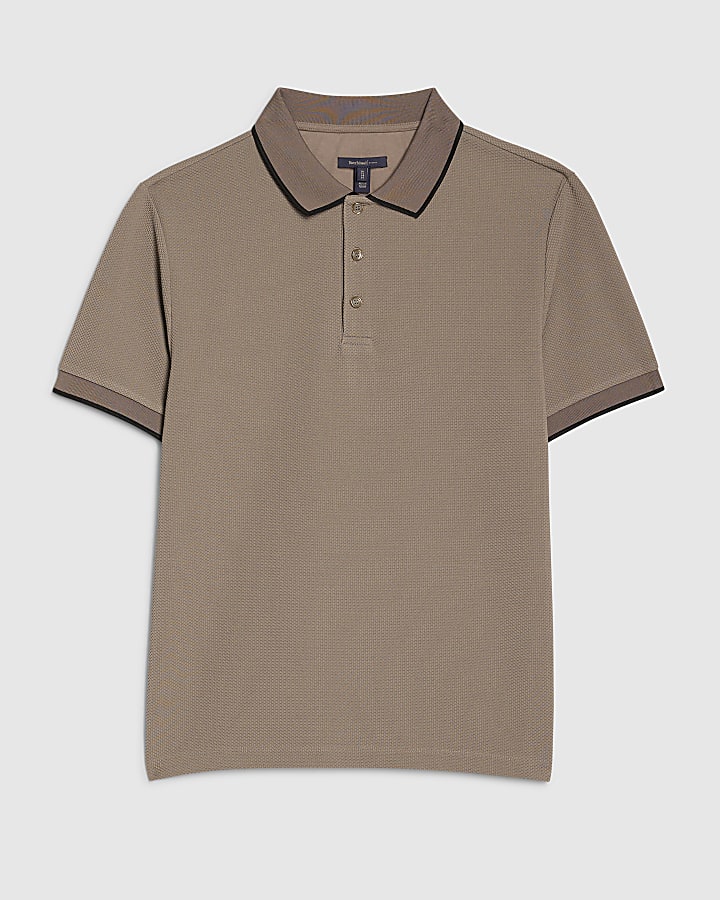 Beige Slim Fit Polo Shirt