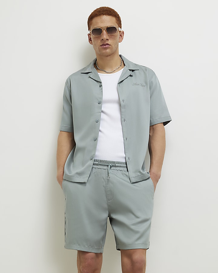 Blue Regular Fit Shorts