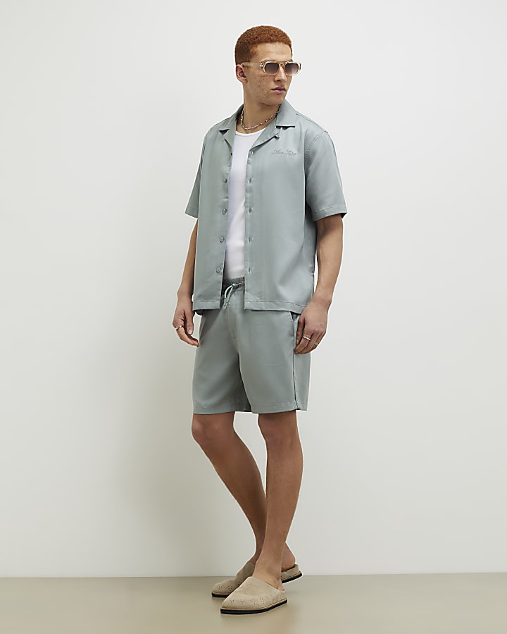 Blue Regular Fit Shorts