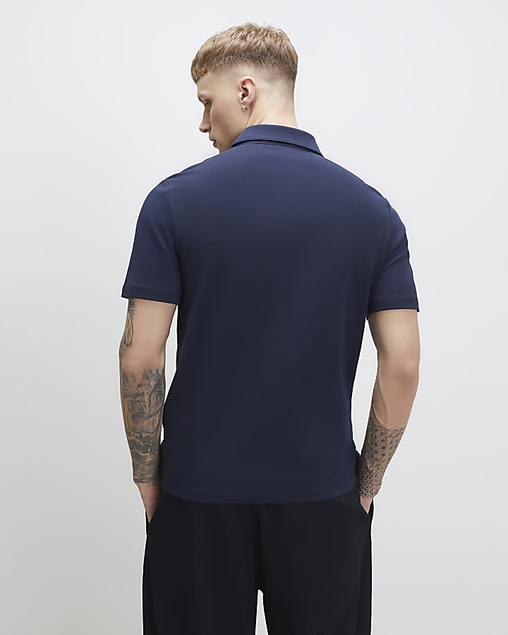 Navy Slim Fit Polo Shirt
