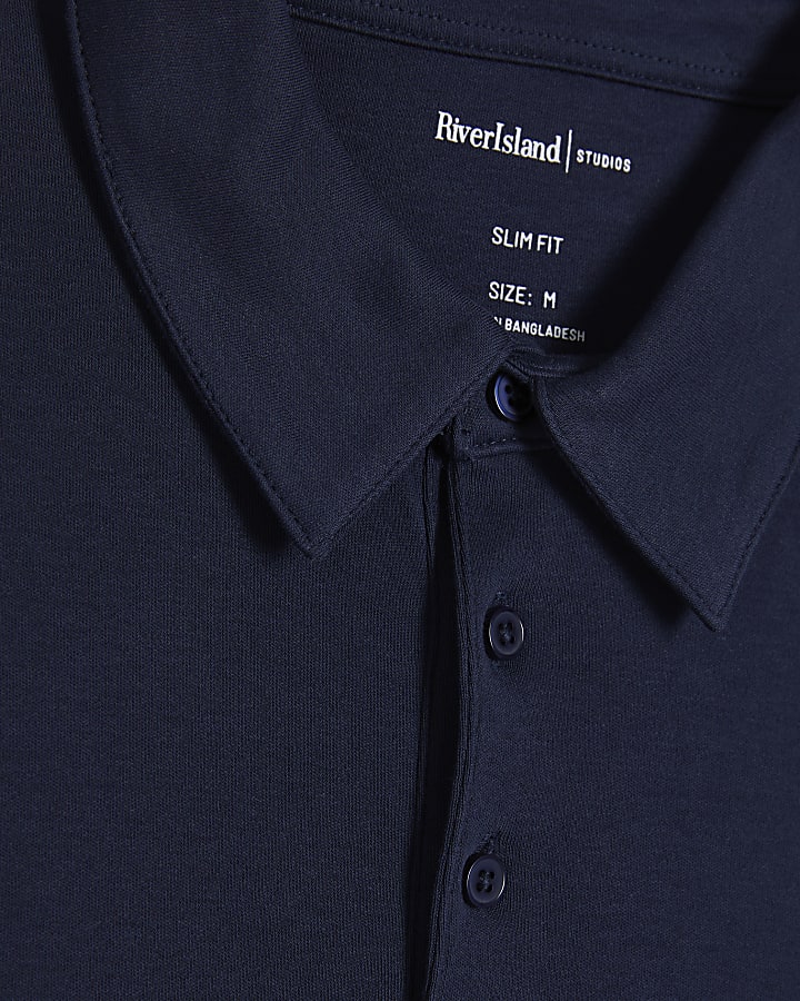 Navy Slim Fit Polo Shirt