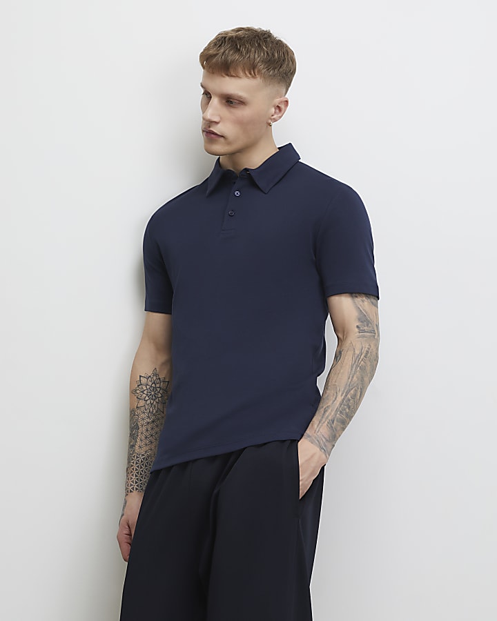 Navy Slim Fit Polo Shirt