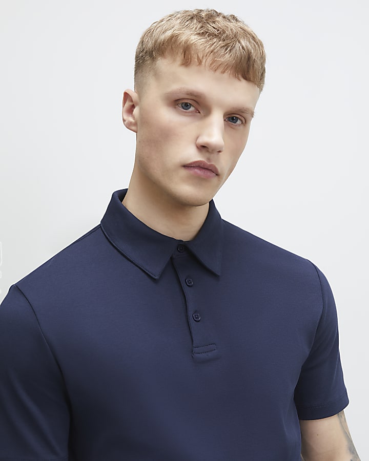 Navy Slim Fit Polo Shirt