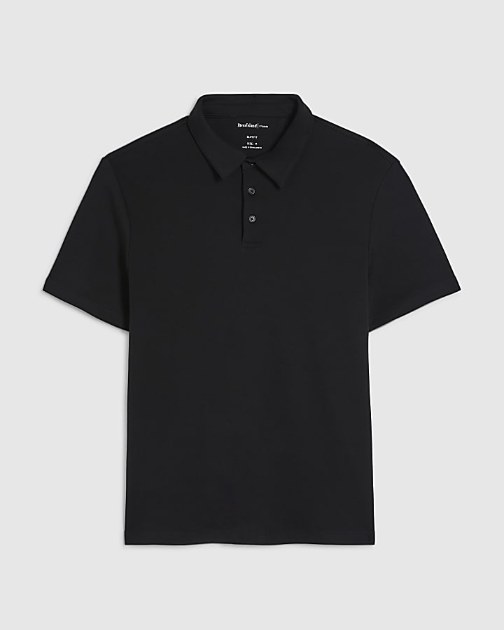 Black Slim Fit Polo Shirt